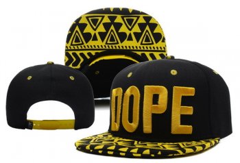 Fashion Street Snapbacks DOPE Fitted Hats in Black and Yellow,Quality Design,Cheap,official online website Snapbacks/Hats/Caps