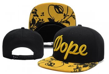 Fashion Street Snapbacks DOPE Fitted Hats in Black with Yellow,discountable price,Outlet on Sale,innovative design Snapbacks/Hats/Caps