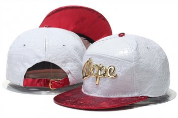 Fashion Street Snapbacks DOPE Fitted Leather Caps in White Dark Red,Outlet Seller 2017,cheap prices,USA Sale Online Store Snapbacks/Hats/Caps