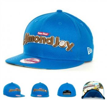 Fashion Street Snapbacks Almond Joy Candy Wrapper Fitted Hats in Jade Blue,large discount,worldwide shipping,reliable reputation Snapbacks/Hats/Caps