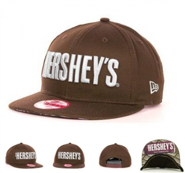 Fashion Street Snapbacks Hersheys Candy Wrapper Fitted Hats in Brown,cheapest online price,high-tech materials,Outlet Seller 2017 Snapbacks/Hats/Caps