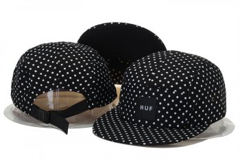 Fashion Street Snapbacks HUF Fitted Caps in Black White Points,world-wide renown,wholesale price,delicate colors Snapbacks/Hats/Caps