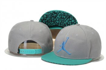 Fashion Street Snapbacks Jordan Fitted Hats in Light Gray Jade Blue,affordable price,stylish,official online website Snapbacks/Hats/Caps