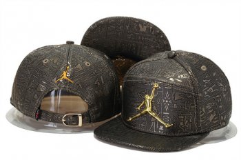 Fashion Street Snapbacks Jordan Fitted Leather Hats in Black Dark Gold,Clearance Prices,free delivery,Store Snapbacks/Hats/Caps