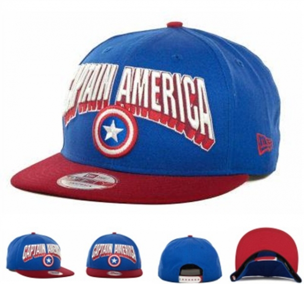 Fashion Street Snapbacks American Captain Fitted Hats in Blue Dark Red,Most Fashionable Outlet,UK Factory Outlet,Most Fashionable Outlet Snapbacks/Hats/Caps