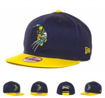 Fashion Street Snapbacks Kid Action Arch Fitted Hats in Dark Blue Yellow,vast selection,Biggest Discount,No Sale Tax Snapbacks/Hats/Caps