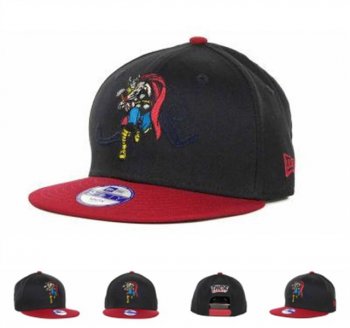 Fashion Street Snapbacks Thor Action Arch Fitted Hats in Black Red,Exclusive,Lowest Price Online,Exclusive Snapbacks/Hats/Caps