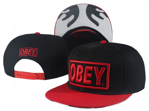 Fashion Street Snapbacks Obey Fitted Caps in Black and Red,Buy Online,Authentic,Outlet Seller 2017 Snapbacks/Hats/Caps