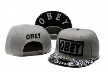 Fashion Street Snapbacks Obey Fitted Caps in Gray Leopard,top brands,Authentic USA Online,recognized brands Snapbacks/Hats/Caps