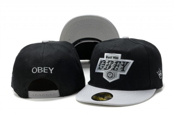 Fashion Street Snapbacks Obey Fitted Hats in Black and White,official online website,high-end,fashionable design Snapbacks/Hats/Caps