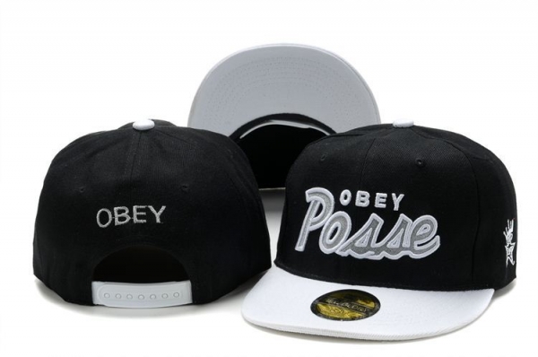 Fashion Street Snapbacks Obey Fitted Hats in Black White,discount shop,Fast Delivery,Shop Best Sellers Snapbacks/Hats/Caps