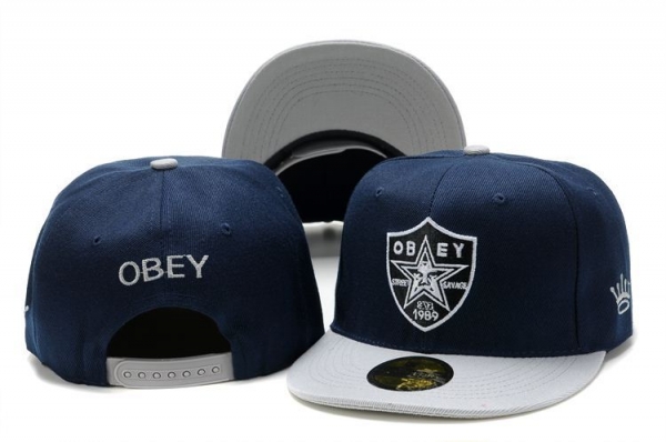 Fashion Street Snapbacks Obey Fitted Hats in Dark Blue Gray,Top Brand Wholesale Online,SAVE OFF,timeless Snapbacks/Hats/Caps