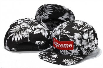 Fashion Street Snapbacks Supreme Fitted Caps in Black White Flowers,luxurious Collection,outlet for sale,largest collection Snapbacks/Hats/Caps