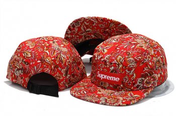 Fashion Street Snapbacks Supreme Fitted Caps in Dark Red Gold Flowers,Available to buy online,reliable reputation,Sale Online Snapbacks/Hats/Caps