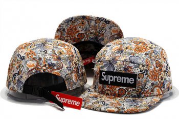 Fashion Street Snapbacks Supreme Fitted Caps in Gold Flowers Gray,innovative design,No Sale Tax,100% High Quality Snapbacks/Hats/Caps