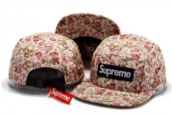 Fashion Street Snapbacks Supreme Fitted Caps in Pink Flower Gray,On Sale,Factory Outlet,Outlet Seller 2017 Snapbacks/Hats/Caps