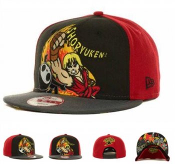 Fashion Street Snapbacks Tokidoki Street Fighter Fitted Hats in Black Red Gray,Sale Online,utterly stylish,Superior Quality Snapbacks/Hats/Caps