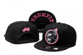 Fashion Street Snapbacks Trukfit Truk Fitted Caps in Black Pink Logo,attractive design,professional online store,UK Factory Outlet Snapbacks/Hats/Caps