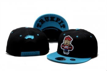 Fashion Street Snapbacks Trukfit Truk Fitted Caps in Black Sky Blue,genuine,high quality guarantee,Classic Styles Snapbacks/Hats/Caps