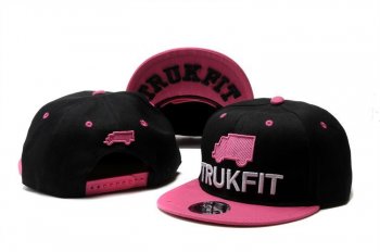 Fashion Street Snapbacks Trukfit Truk Fitted Hats in Black and Pink,On Sale,various styles,Unbeatable Offers Snapbacks/Hats/Caps