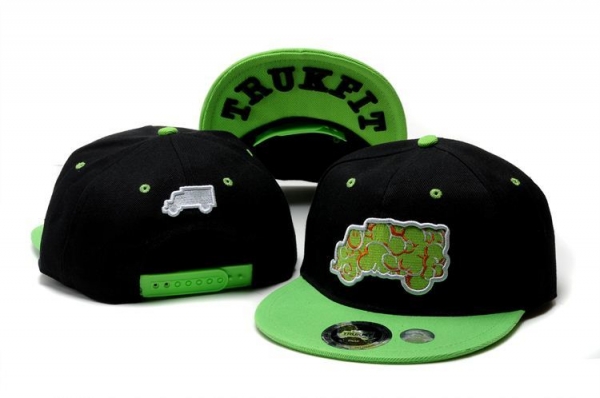 Fashion Street Snapbacks Trukfit Truk Fitted Hats in Black Green Logo,Wholesale online,fabulous collection,entire collection Snapbacks/Hats/Caps