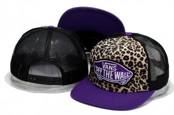 Fashion Street Snapbacks VANS Fitted Hats in Leopard Black Purple,Wholesale online,official shop,lowest price Snapbacks/Hats/Caps