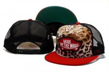 Fashion Street Snapbacks VANS Fitted Hats in Leopard Black Red Logo,catalogo,largest collection,low price Snapbacks/Hats/Caps