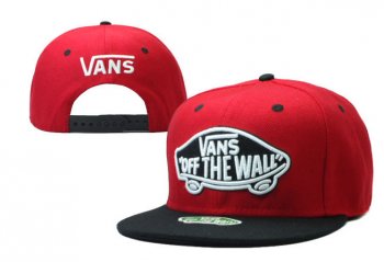 Fashion Street Snapbacks VANS Fitted Hats in Red Black White,timeless,USA Sale Online Store,reputable site Snapbacks/Hats/Caps