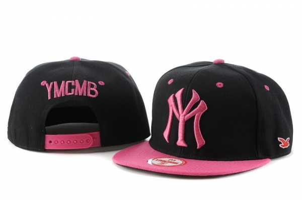 Fashion Street Snapbacks YMCMB Fitted Caps in Black Pink Logo,Cheap Sale,The Most Fashion Designs,No Sale Tax Snapbacks/Hats/Caps