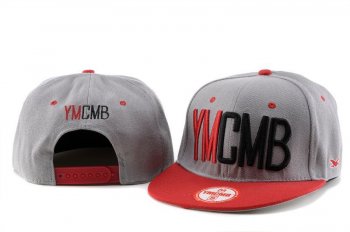 Fashion Street Snapbacks YMCMB Fitted Caps in Gray Red,vast selection,glamorous,high-tech materials Snapbacks/Hats/Caps