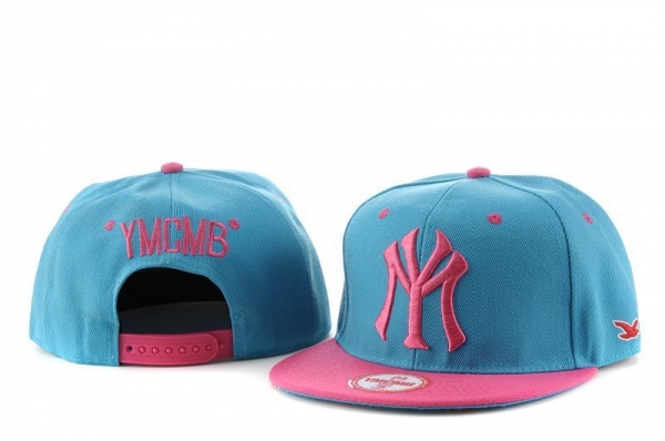 Fashion Street Snapbacks YMCMB Fitted Caps in Jade Blue Pink,reasonable sale price,latest fashion-trends,Sale Online Snapbacks/Hats/Caps