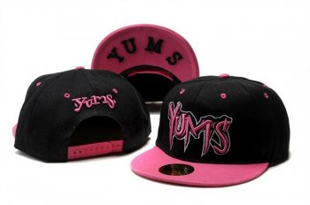 Fashion Street Snapbacks YUMS Fitted Caps in Black Pink,top brands,Sale Online,Discount Save up to Snapbacks/Hats/Caps