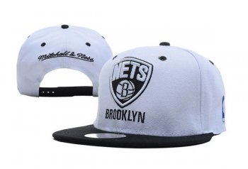 NBA Snapbacks Brooklyn Nets New Era 59FIFTY Fitted Hats in White Black,Discount Sale,timeless design,fabulous collection Snapbacks/Hats/Caps