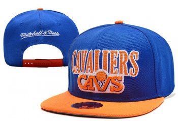 NBA Snapbacks Cleveland Cavaliers Fitted Caps in Blue Orange,In Stock,Huge Discount,Discount Snapbacks/Hats/Caps