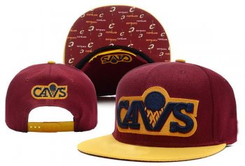 NBA Snapbacks Cleveland Cavaliers Fitted Caps in Wine Red Yellow Black,Quality Design,great deals,factory wholesale prices Snapbacks/Hats/Caps