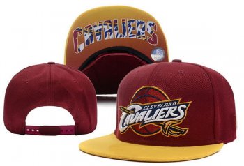 NBA Snapbacks Cleveland Cavaliers Fitted Caps in Wine Red Yellow,factory wholesale prices,attractive design,new collection Snapbacks/Hats/Caps