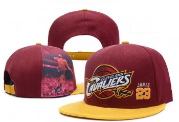 NBA Snapbacks Cleveland Cavaliers Fitted Hats in Wine Red and Yellow,competitive price,popular stores,vast selection Snapbacks/Hats/Caps