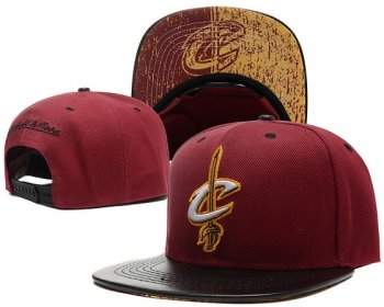 NBA Snapbacks Cleveland Cavaliers Fitted Hats in Wine Red Black,Shop,wholesale price,fashionable design Snapbacks/Hats/Caps