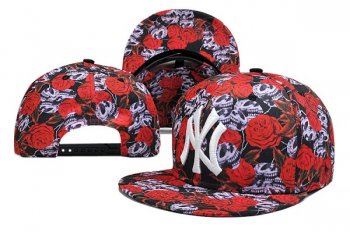 MLB Snapbacks New York Yankees New Era 59FIFTY Fitted Hats in Red Flowers Black,Top Brand Wholesale Online,wholesale dealer,Wholesale online Snapbacks/Hats/Caps