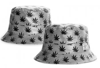 Fashion Bucket Caps Cayler Sons Caps in Silver with Black Leaves,reliable reputation,enjoy great discount,Cheap Snapbacks/Hats/Caps