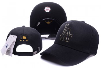 MLB Snapbacks Los Angeles Dodgers Fitted Hats in Black with Gold Logo,Colorful And Fashion-Forward,official online website,coupon codes Snapbacks/Hats/Caps