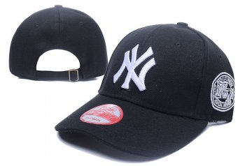 MLB Snapbacks New York Yankees Fitted Caps in Black with White Logo,recognized brands,Top Brand Wholesale Online,reliable reputation Snapbacks/Hats/Caps