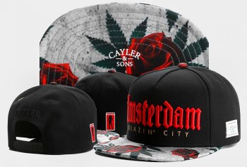 Best Selling Caps Cayler Sons Snapback in Black Red Flower White Logo,Best Discount Price,official online website,Official USA Stockists Snapbacks/Hats/Caps