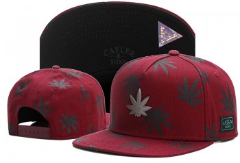 Best Selling Caps Cayler Sons Snapback in Red Gray Flower with Green Logo,pretty and colorful,Big discount on sale,100% quality guarantee Snapbacks/Hats/Caps