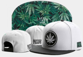 Best Selling Caps Cayler Sons Snapback in White Black with Green Logo,pretty and colorful,Clearance,reliable supplier Snapbacks/Hats/Caps