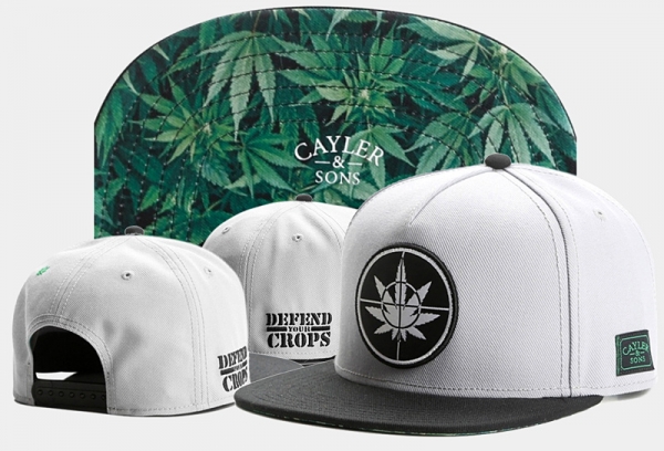 Best Selling Caps Cayler Sons Snapback in White Black with Green Logo,pretty and colorful,Clearance,reliable supplier Snapbacks/Hats/Caps