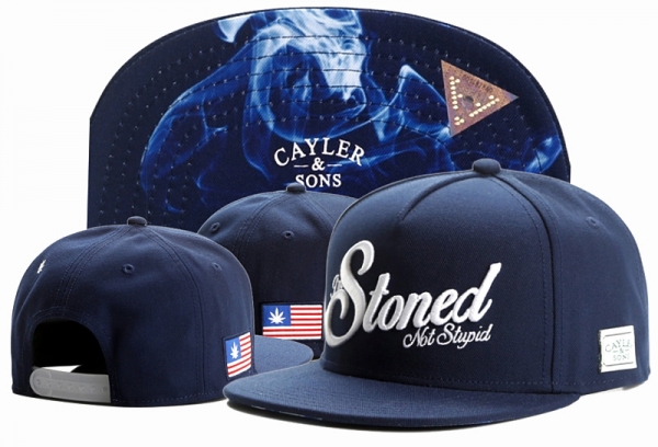 Best Selling Caps Cayler Sons Snapback in Dark Blue with White Embroidery,delicate colors,reasonable price,reasonable price Snapbacks/Hats/Caps