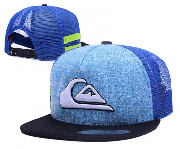 Best Selling Caps Quiksilver Snapback in Blue Black with White Logo,exclusive range,Outlet Seller 2017,Most Fashionable Outlet Snapbacks/Hats/Caps