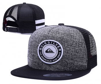 Best Selling Caps Quiksilver Snapback in Gray Black,cheap prices,outlet store sale,Big discount on sale Snapbacks/Hats/Caps