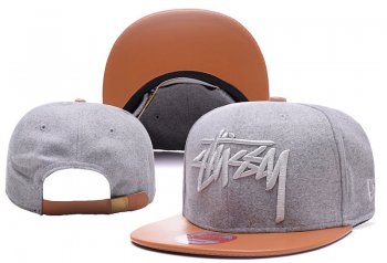 Hot Sale Brand Hats Stussy Snapback in Light Gray Brown,best value,cheapest online price,Discount Sale Snapbacks/Hats/Caps